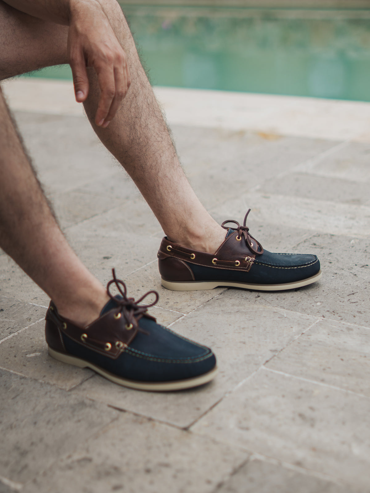 Costa Navy & Brown