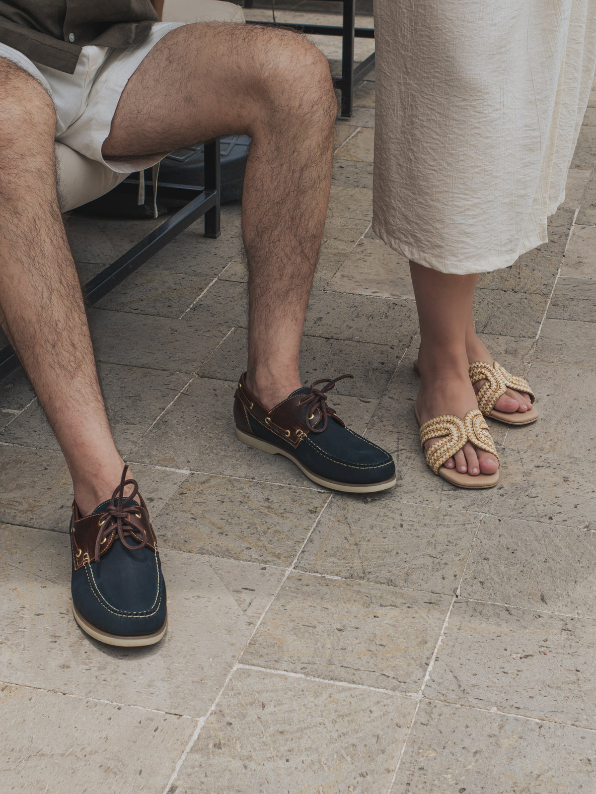 Costa Navy & Brown