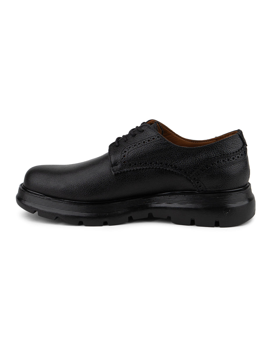 Zapato derby negro para hombre Alonzo Black - detalle de suela