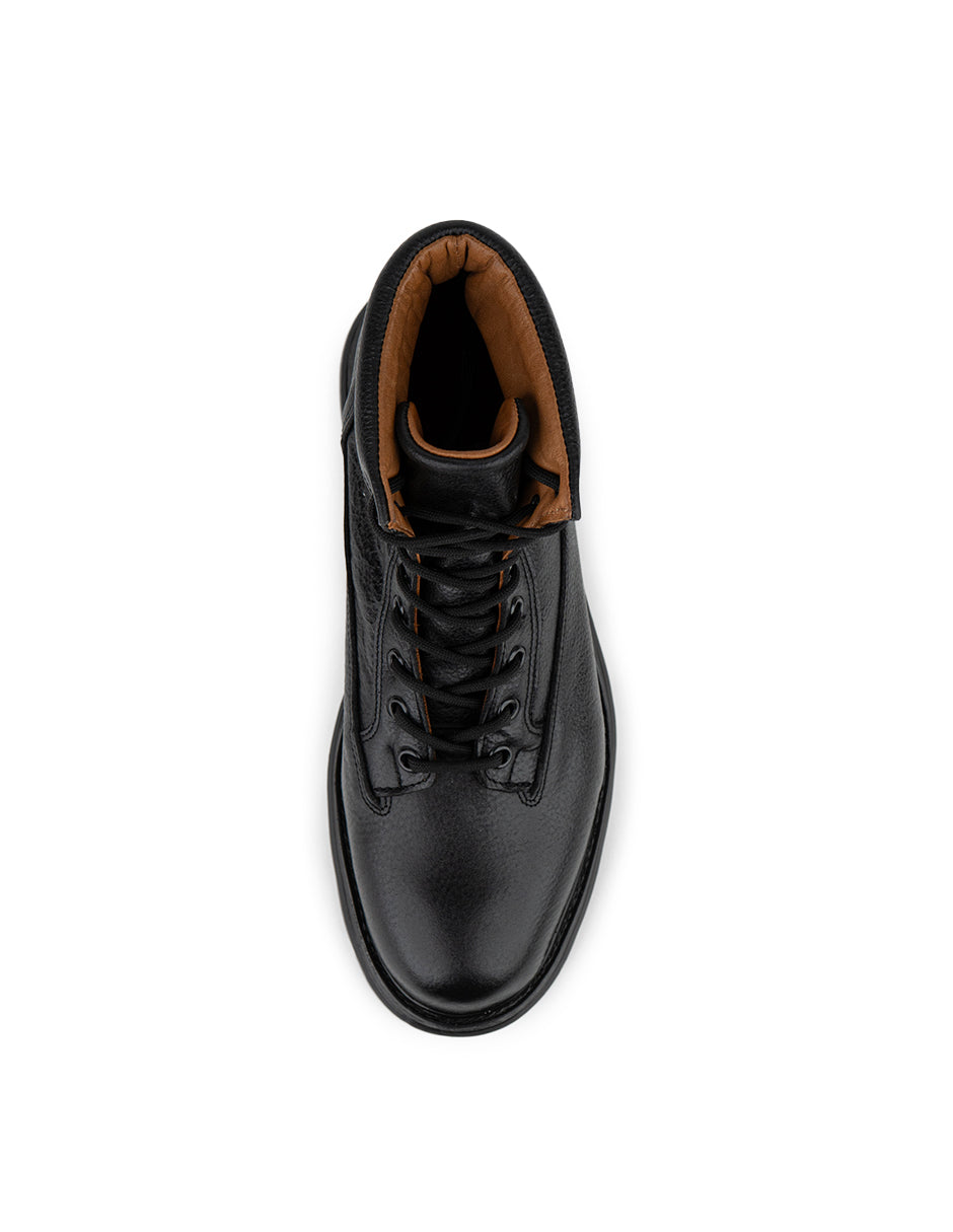 Bota combat negra para hombre Boston Black - detalle exterior