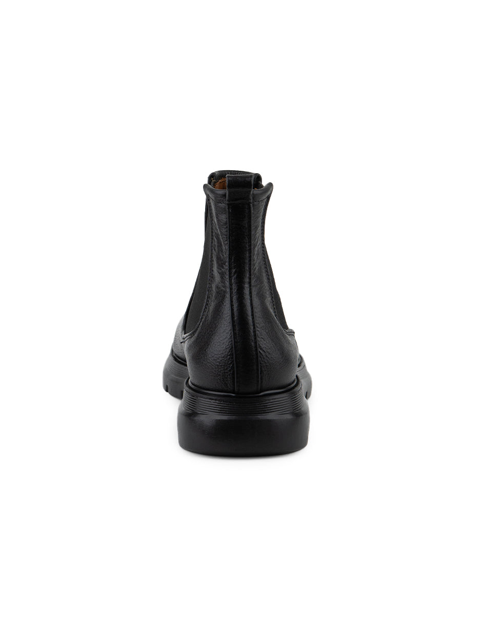 Botín Chelsea negro para hombre Logan Black - detalle de suela
